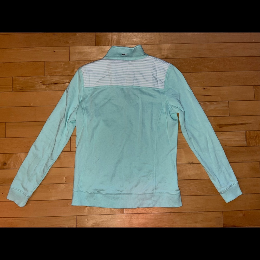 Vineyard Vines teal quarter zip size S - Picture 2 of 3